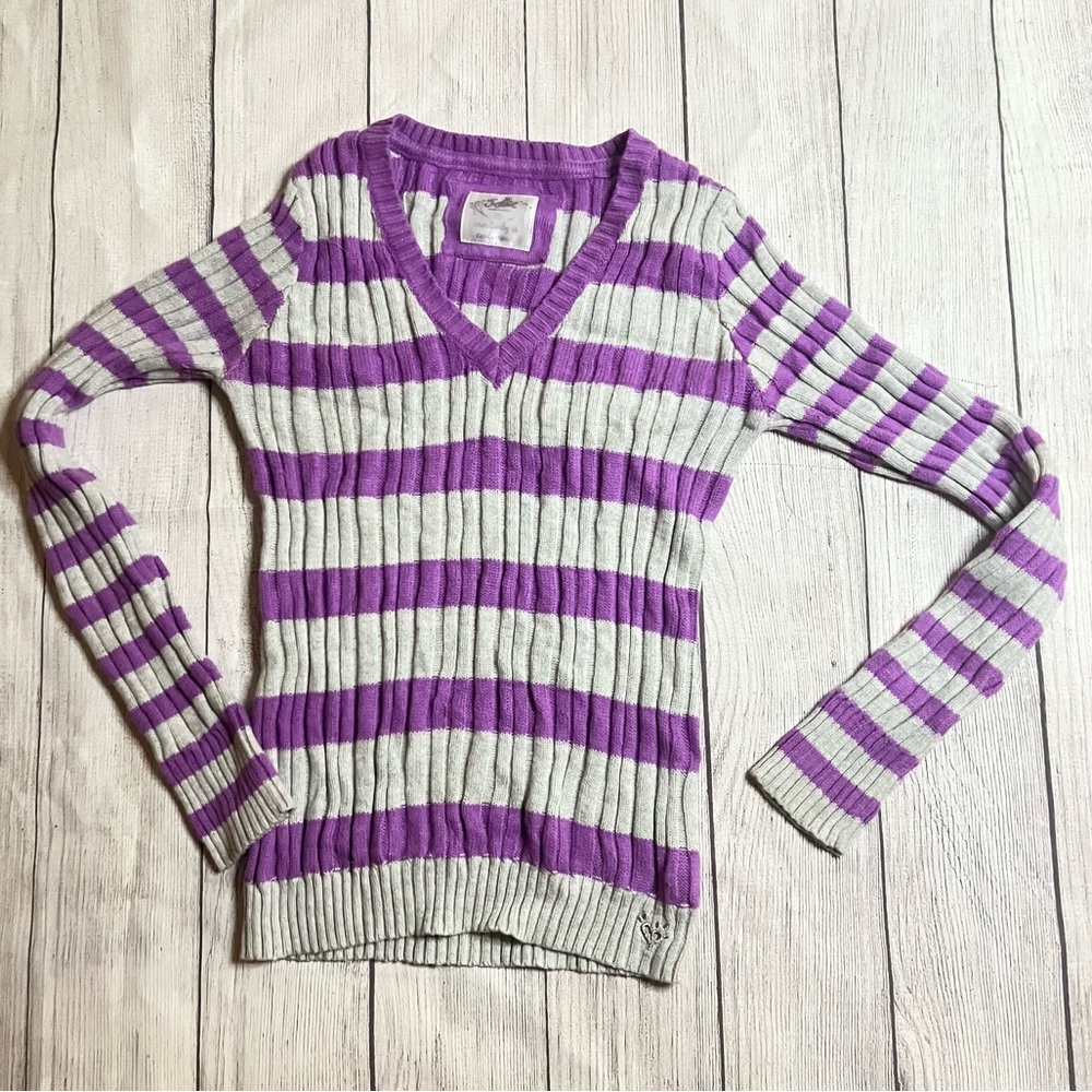 Justice Striped Sweater